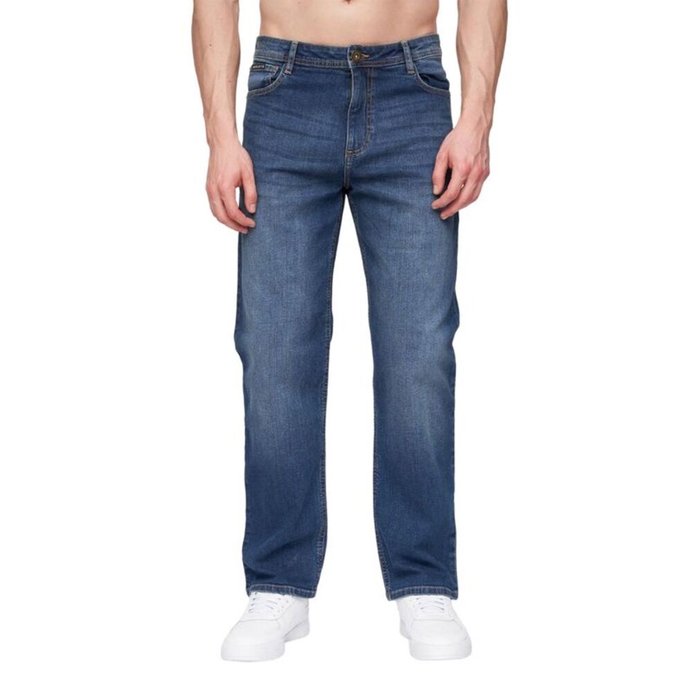 Henleys Mens Breeze Straight Jeans / Stone Wash
